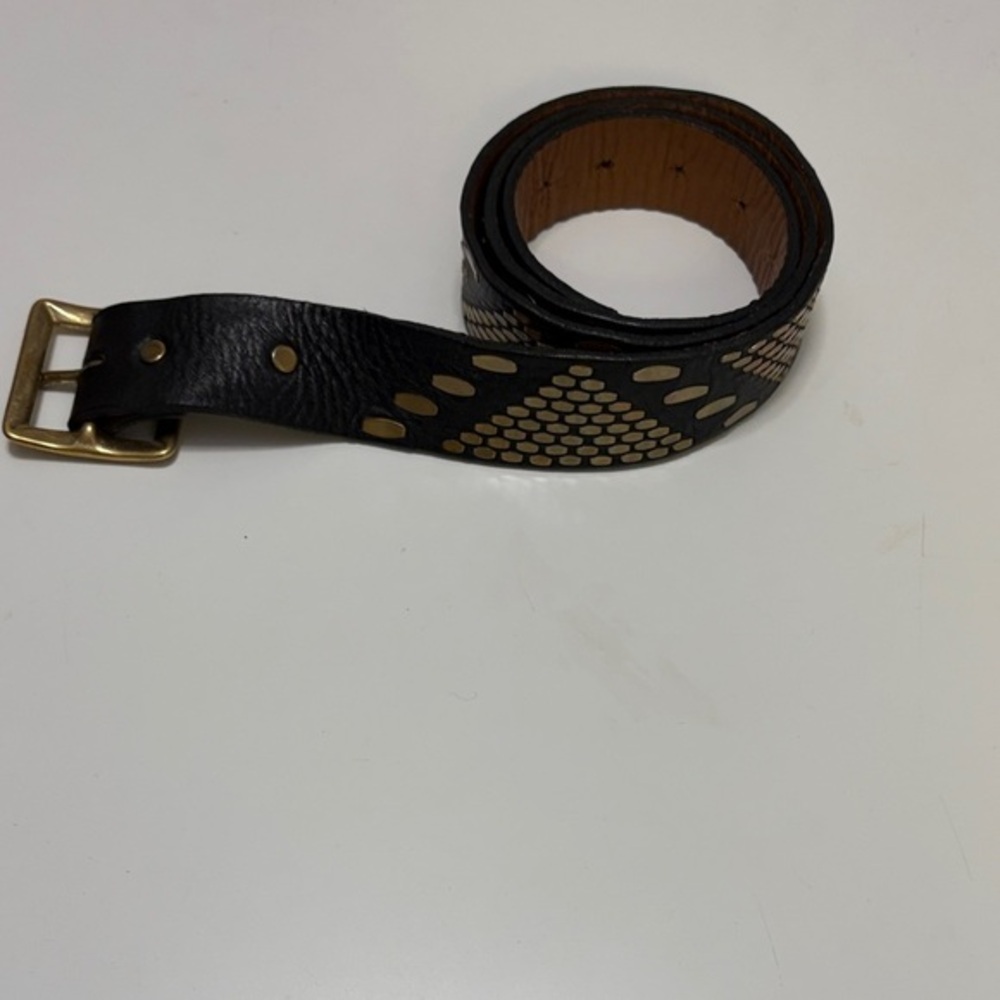 Elegant Calleen Cordero Black and Gold Women's Belt